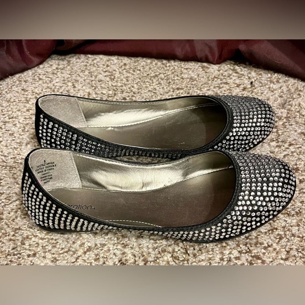 Xhilaration Rhinestone Flats - Picture 4 of 8